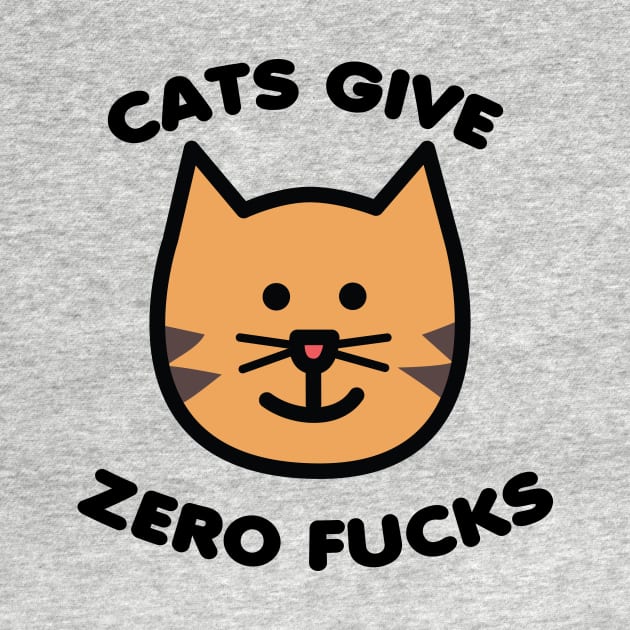 Cats Give Zero Fucks by toddgoldmanart